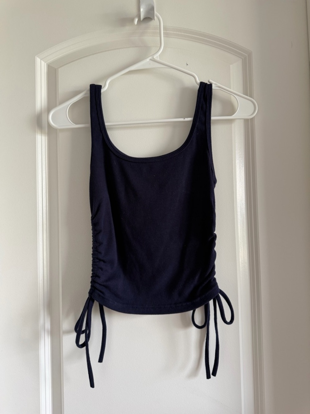 NAVY Tank Top (side adjustable scrunch)